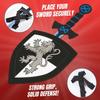 Liberty Imports 12 Pack Foam Swords and Shields Playset, Medieval Combat Ninja Warrior Weapons Costume Role Play Accessories for Kids Party Favors view 3