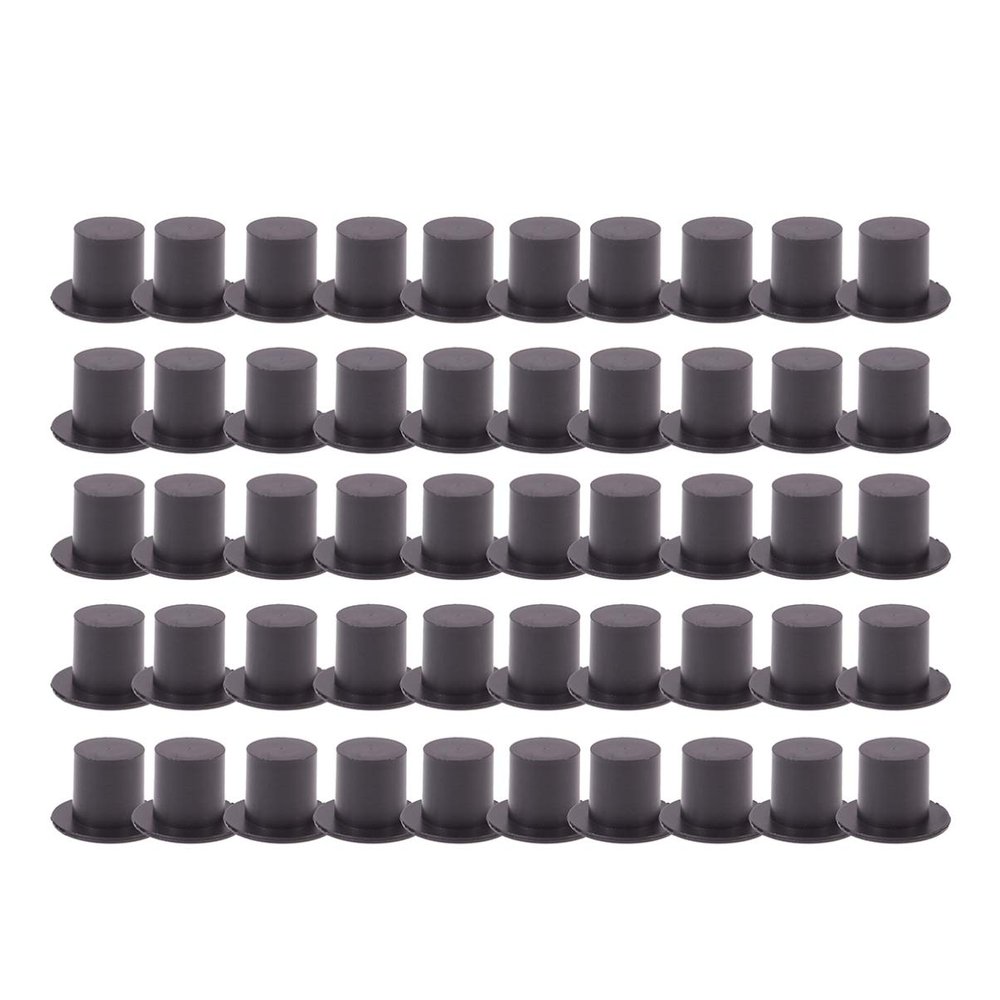 Toyvian Mini Clown Hat, 100pcs Black Plastic Costume Headwear for DIY Crafts, Christmas Wine Bottle Cover Decoration, Suitable for Children, DIY Enthusiasts, Educators