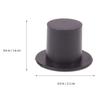 Toyvian Mini Clown Hat, 100pcs Black Plastic Costume Headwear for DIY Crafts, Christmas Wine Bottle Cover Decoration, Suitable for Children, DIY Enthusiasts, Educators view 2