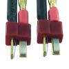 2pcs No Wire Adapter T-Plug Deans Male to 4mm Bullet for RC Turnigy Zippy HXT view 2