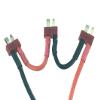 4mm Banana Bullets to 3 T-Plug Deans Male Series Charger Lead Cable for RC Power view 2