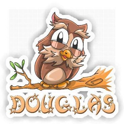 Douglas Owl Sticker (Large, 14x9.8 inch)