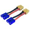2pcs XT60 Female to Male EC3 Connector Cable for rc Quadcopter Helicopter view 1