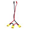 4mm Banana Bullets to 3 XT60 Male Series Charger Lead Cable for RC Power view 1