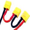 4mm Banana Bullets to 3 XT60 Male Series Charger Lead Cable for RC Power view 3