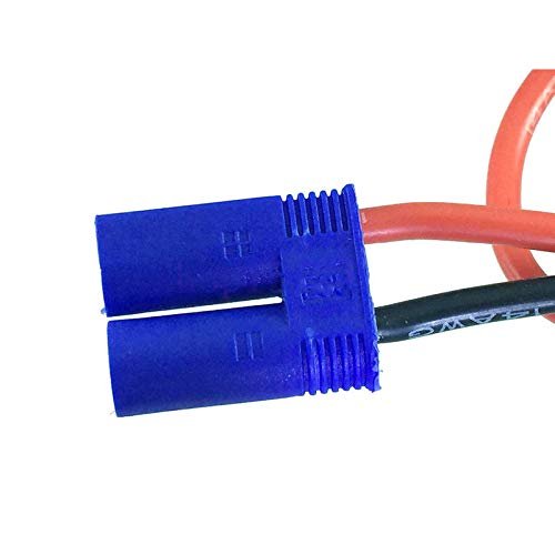 3pcs EC5 Male to 4mm Banana Bullet Plug 12AWG 30cm Charger for lipo NiMh NiCd
