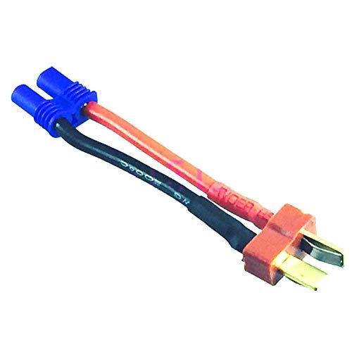 1pce Male T-Plug Deans to EC2 Female Adapter 20awg 5cm Wire fr RC Beans Style