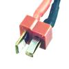 1pce Male T-Plug Deans to EC2 Female Adapter 20awg 5cm Wire fr RC Beans Style view 4