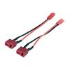 2pcs JST 2P Female to T-Plug Deans Female Adapter Charger Cable for RC Power view 1