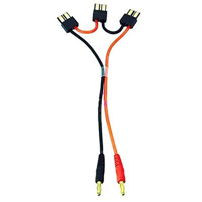 4mm Banana Bullets to 3 TRX Male Series Charger Lead Cable for RC Power