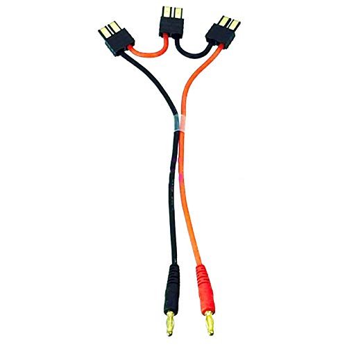 4mm Banana Bullets to 3 TRX Male Series Charger Lead Cable for RC Power