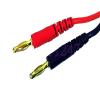 4mm Banana Bullets to 3 TRX Male Series Charger Lead Cable for RC Power view 2