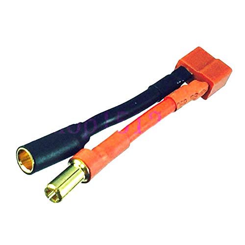 1pce Dean T-Plug Female to 5.5MM Bullet Connector/Adapter 12AWG Wire for RC Power