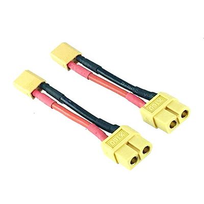 2pcs XT60 Female to XT30 Male Adapter 16AWG 5CM Wire for Turnigy Drone FPV Lipo