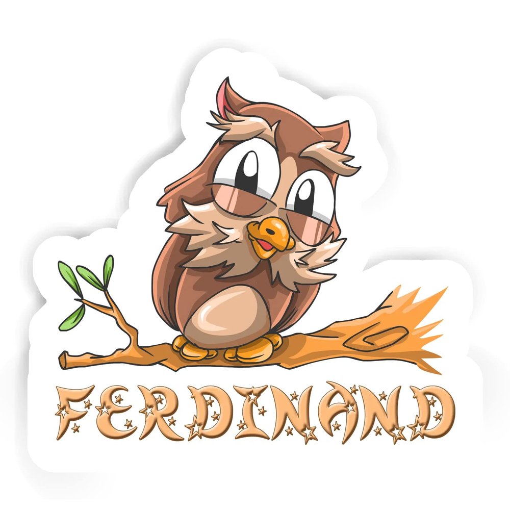 Ferdinand Owl Sticker (Large, 14x9.8 inch)