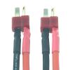 2pcs HXT 4mm Bullet Banana to T-Plug Deans Male 12AWG 5CM Wire for RC Turnigy view 2