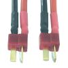 2pcs HXT 4mm Bullet Banana to T-Plug Deans Male 12AWG 5CM Wire for RC Turnigy view 3