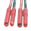 2pcs HXT 4mm Bullet Banana to T-Plug Deans Male 12AWG 5CM Wire for RC Turnigy view 4