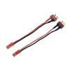 2pcs JST 2P Male to T-Plug Deans Male Adapter Charger Lead Cable for RC Power view 1