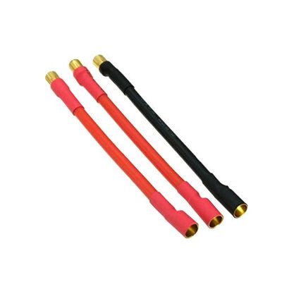 3pcs/Set 6.5MM Bullet Male to Female 10AWG 10CM Castle Mambo ESC Extension Cable
