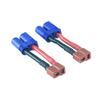 2pcs T Plug (Deans Style) Female to EC5 Male Adapter 12AWG 5CM Wire fr RC Power view 1