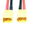 2pcs XT60 XT-60 Male to 4mm Banana Plug 14AWG 15cm Charger Cable fr RC view 3