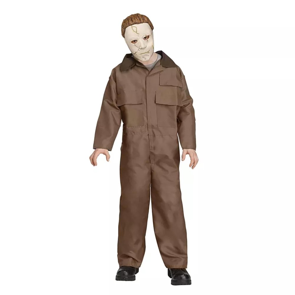 Fun World Halloween Michael Myers Child Costume and Memory-Flex Mask | Large 12/14