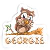 Georgie Owl Sticker (Large, 14x9.8 inch) view 1
