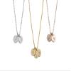 Endless Story 6mm Personalized Tiny Disk Necklace,Custom Initial Necklace,Kids Multi-Tag Initial Disk Necklace (Silver) view 1