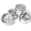 QUE-T Pack of 4 Metal 2.2" Beadlock Wheel Rims Hubs for Axial Wraith 90018 90046 D90 1/10 RC Crawler Car (Silver) view 3