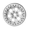 QUE-T Pack of 4 Metal 2.2" Beadlock Wheel Rims Hubs for Axial Wraith 90018 90046 D90 1/10 RC Crawler Car (Silver) view 4