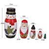Konrisa 5 Pcs Nesting Dolls Santa Claus Snowman Matryoshka Nesting Dolls for Kids Adult Handmade Figurines Wooden Stacking Dolls Wedding Birthday Gift Party Supplies view 2