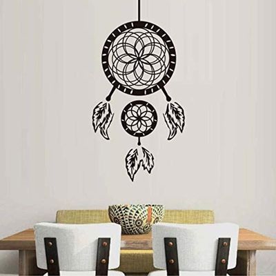 Indian Dream Catcher Feathers Bedroom Home Removable Adhesive Kids Nursery Wall Decals Decor Vinyl Sticker IR9329