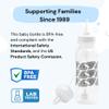 Hands-Free Baby Bottle - Anti-Colic Nursing System 9 oz Baby Bottle with Fast Flow Nipple/Teat 3m+ with Tube Straw Feeding System for Toddler (2 Bottles - Elephant) view 4
