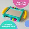 Mobi Peeka Activity Toy - Tummy Time Baby Mirror, Food Grade Silicone Montessori Toys, Shatterproof Mirror for Babies, BPA and Phthalate Free - for 0-6 Months Newborns and Up view 4
