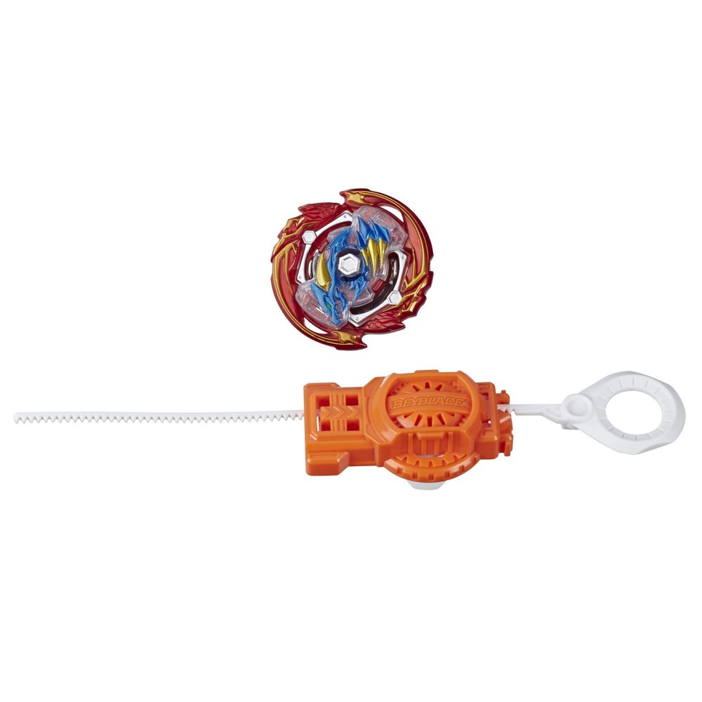 Bey Blade Burst Rise Hypersphere Glyph Dragon D5 Starter Pack - Stamina Type Battling Top Toy and Right/Left-Spin Launcher, Ages 8 and Up, Red