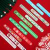BBTO 46 Pieces Christmas Slap Bracelets Bulk Xmas Slap Bracelet Christmas Stocking Stuffers Wristbands Party Favors 12 Different Snap Bracelet for Xmas Gift Classroom Prizes view 3