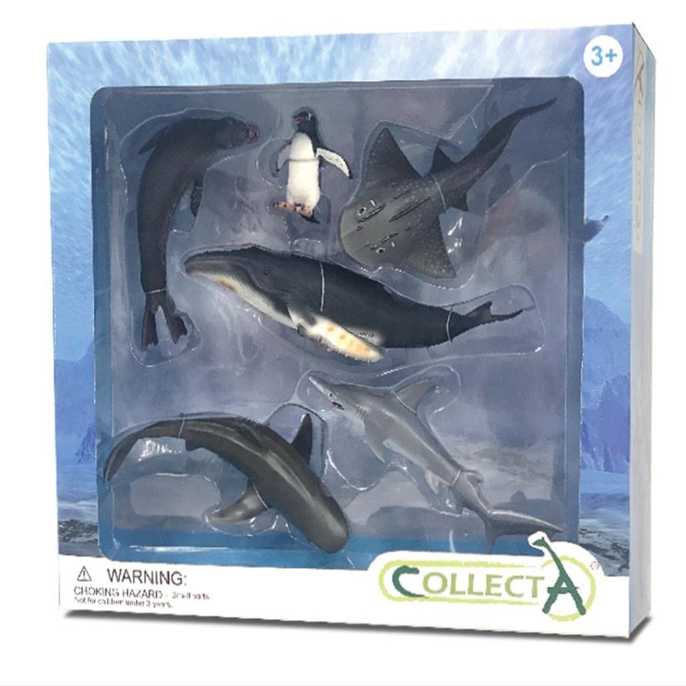 Collecta play set marine animals Deluxe Window Box 6-piece