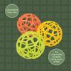 Constructive Playthings Kids Colorful Sensory Grab Balls, Multicolor (Set of 3) view 4