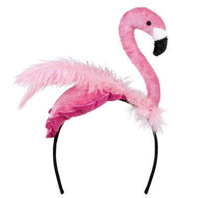 Boland Flamingo Hair Band  Fun Flamingo Headpiece for Animal Fancy Dress, Pink, Standard Size, Perfect for Carnival and Parties