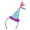 Boland 00944 - Headband Party Hat, Headpiece, Hat, Mini Hat, Dots, Costume, Theme Party, Carnival, Birthday view 1