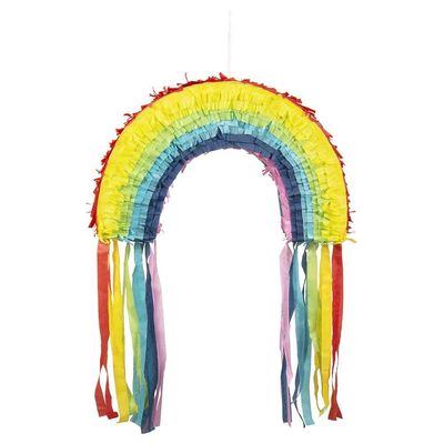 Boland 44729 - Pinata Rainbow, Size 23 x 35 cm, Multi-Colour, Birthday, Decoration, Gifts, Sweets, Party, Christopher Street Day