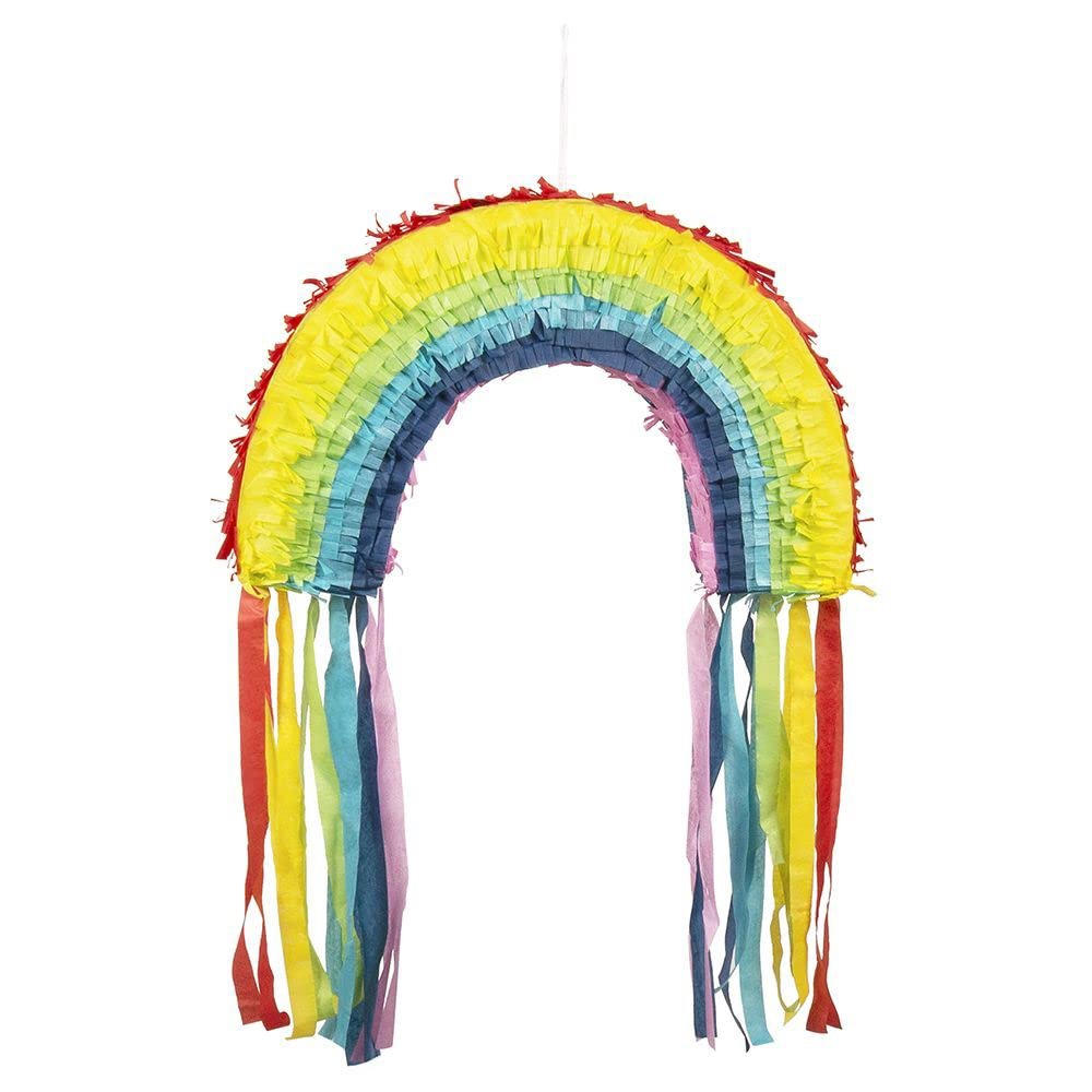 Boland 44729 - Pinata Rainbow, Size 23 x 35 cm, Multi-Colour, Birthday, Decoration, Gifts, Sweets, Party, Christopher Street Day