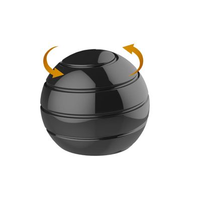 Apqdw Fidgets for Adults, Kinetic Spinning Desk Toy Ball, Desk Fidgets for Adults, Fidget Toys for Kids with Autism, Fidgets for Kids 8-12 (39MM, Black)