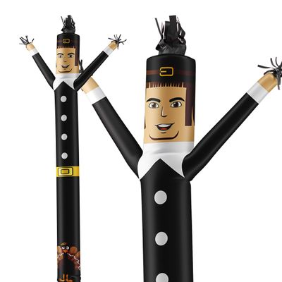 LookOurWay Air Dancers Inflatable Tube Man Attachment - 20 Feet Tall Wacky Waving Inflatable Dancing Tube Guy (Blower Not Included) - Thanksgiving Theme - Pilgrim