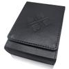 Luck Lab Single Deck Leather Playing Card Case/Holder - Black- Fits Poker and Bridge Size Cards view 1