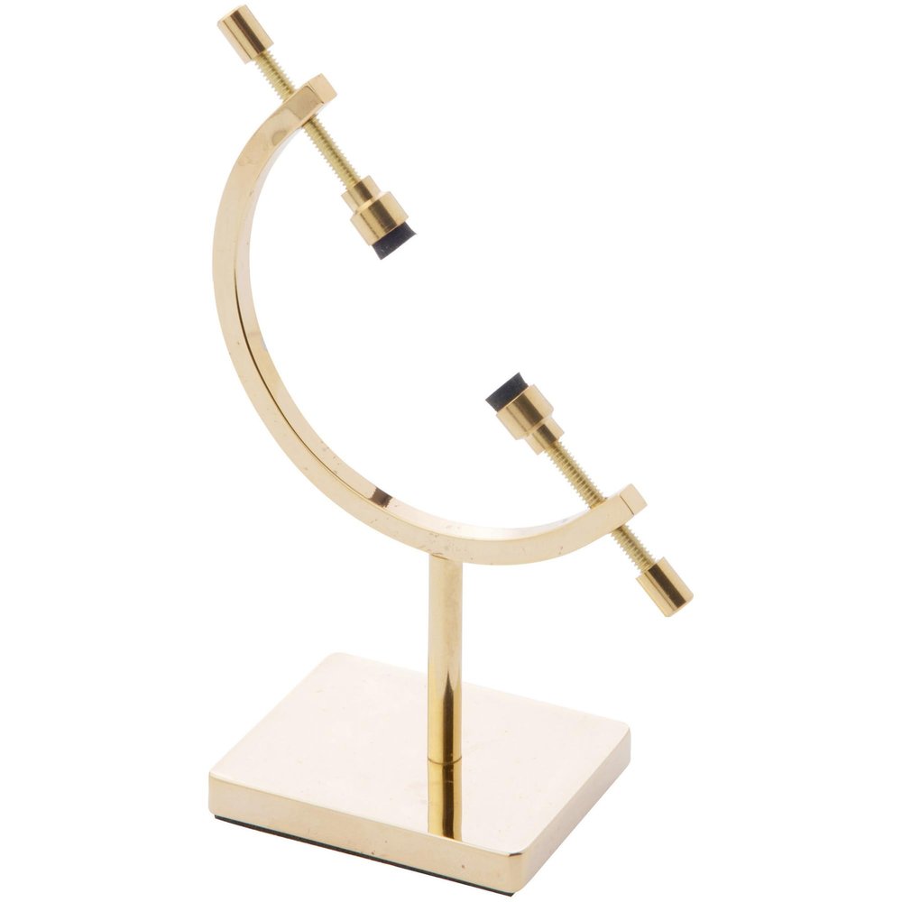 Bard's Gold-Toned Sphere Holder Caliper Stand, 4.5" H x 2.375" W x 1.5" D (for 0.375" to 1.75" Items), Pack of 2