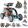 Lucky Doug Solar Power Kits Toys for Boys Ages 8-13, STEM Robot Kit Toys Gifts for Kids 8 9 10 11 12 13 Years, Educational Building Science Experiment Set Birthday for Kids Boys Girls view 1