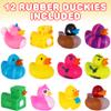 ArtCreativity Jeep Ducks - 12 Rubber Ducks for Jeep Ducking, Fun Rubber Duckies in Bulk for Jeeps, Bathtub Toys, Carnival Prizes & Birthday Party Favors for Kids, 12 Unique Designs view 2
