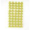 Yellow Opaque Dice with Black Numbers D4 Aprox 16mm (5/8in) Pack of 50 Wondertrail view 1
